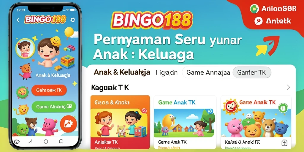 Tampilan interaktif BINGO188 yang menarik untuk anak-anak.