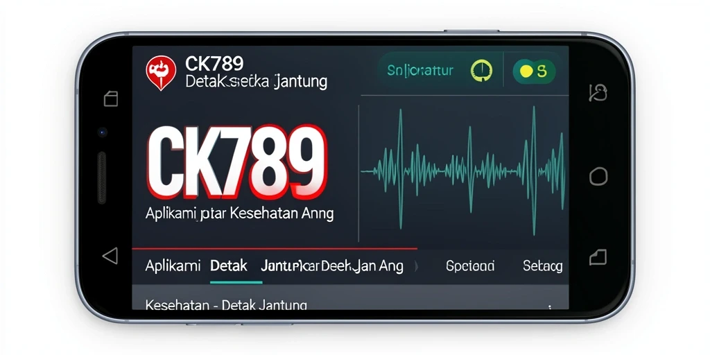Tampilan antarmuka aplikasi Detak Jantung yang menarik dan informatif.