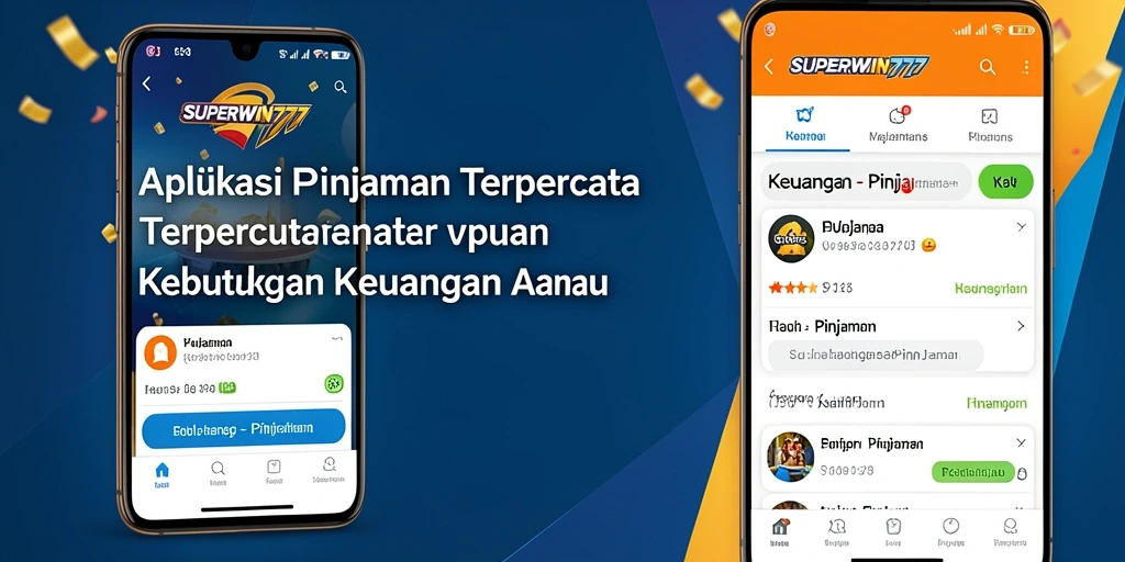 Antarmuka aplikasi SUPERWIN777 yang user-friendly untuk pengajuan pinjaman.