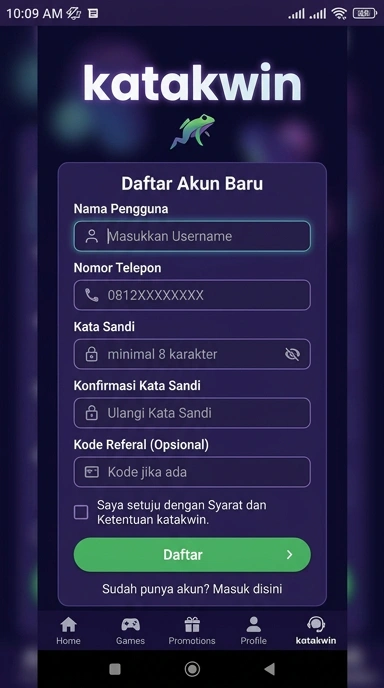 Daftar Akun Katakwin dengan Mudah dan Cepat